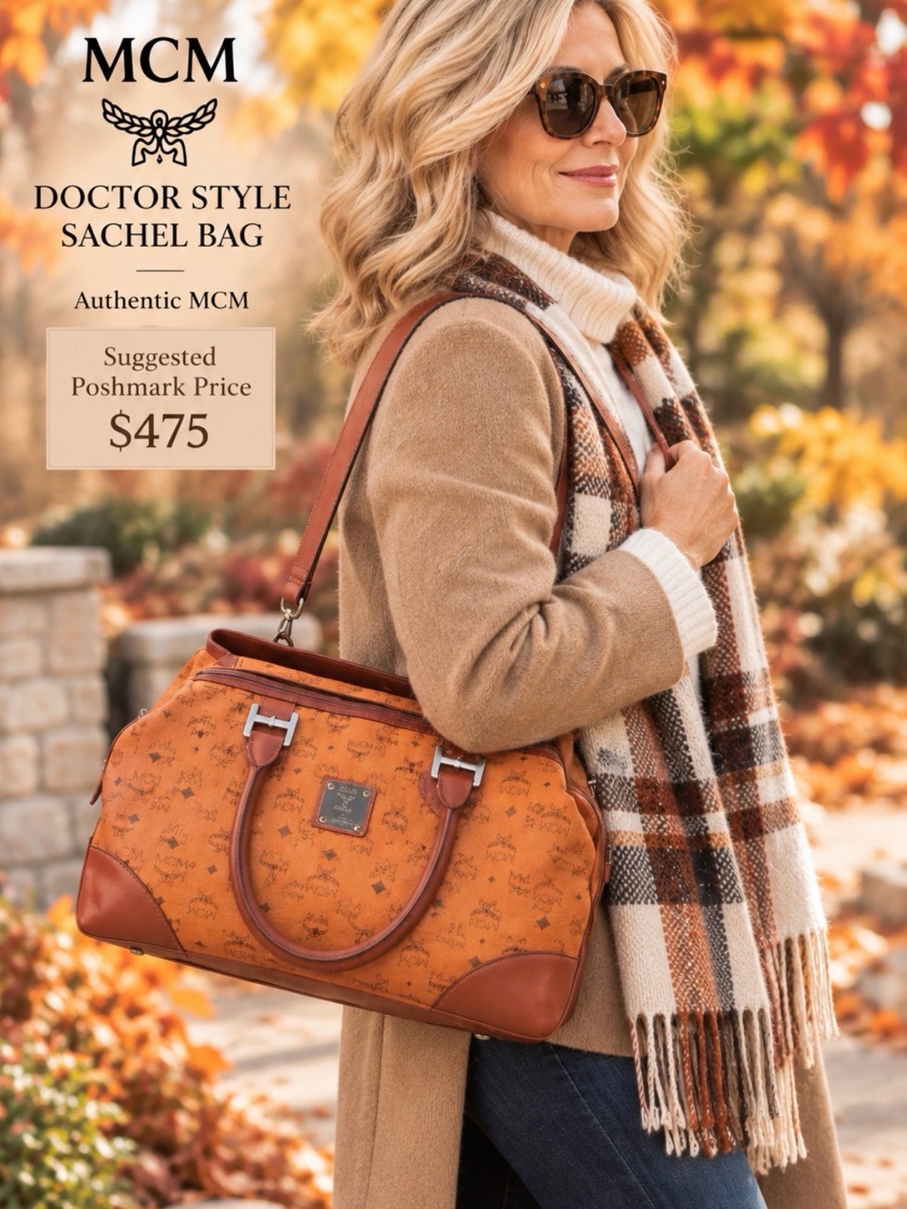 MCM DOCTOR STYLE SACHEL BAG